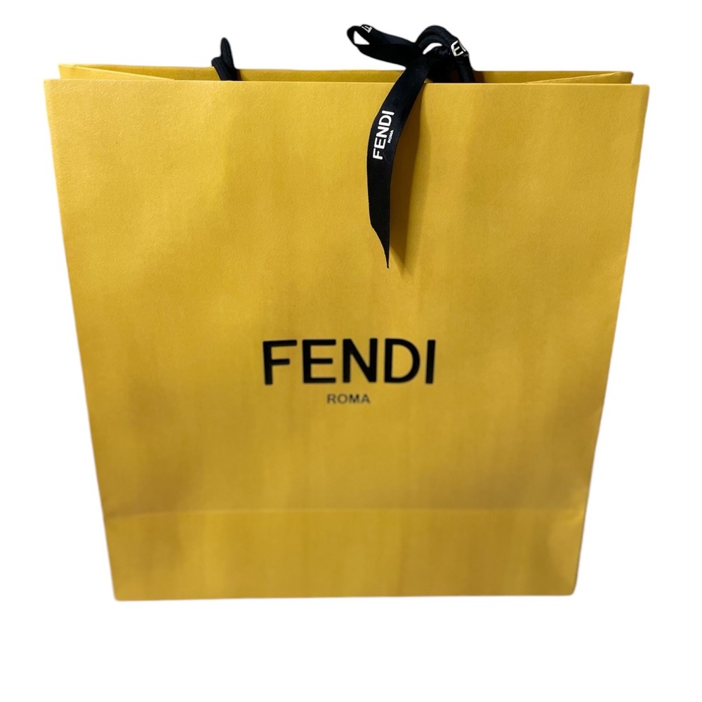Fendi gold Organization Empty Gift Bag